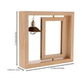 thumbnail image 4 of KAKOWELY Double-side Photo Frame 1 Set Double-side Rotating Photo Frame Night Lamp Photo Frame Desktop Adornment9.06"X8.27"X1.97", 4 of 5