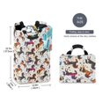 thumbnail image 2 of Yayeee Freestanding Laundry Hamper with Handle Collapsible Large Storage Basket for Clothes, Rainbow Stars Pattern, 2 of 7
