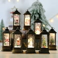 thumbnail image 3 of Aosijia Christmas Candle Lanterns Vintage LED Lantern Decorative Xmas Snowman Santa Claus Deer Hanging Lantern Decor Christmas Tabletop Decor Candle Holders for Home Wedding Party Decoration, 3 of 6