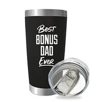SassyCups Stainless Steel Travel Mug, Best Bonus Dad Ever - 20 oz Insulated Coffee Tumbler