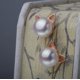 thumbnail image 2 of Pendientes S.Leaf Cat Pearl de plata de ley para mujer, 2 of 7