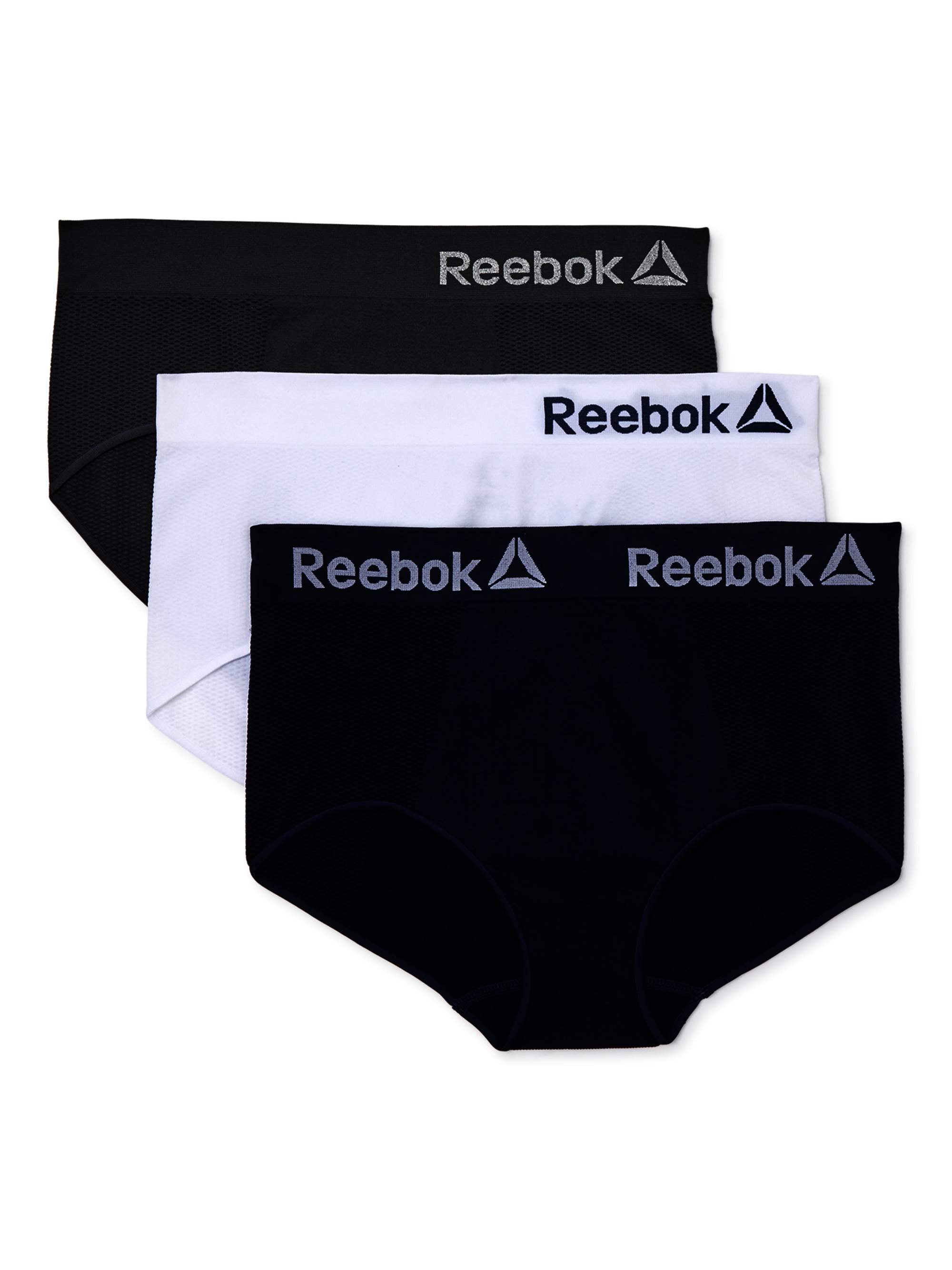 Reebok - Reebok Women's Seamless Brief Panties, 3-Pack - Walmart.com ...