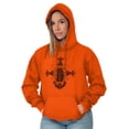 thumbnail image 4 of Scarab Ankh Ancient Egyptian Symbols Unisex Plus Fleece Graphic Hoodie Brisco Brands 2X, 4 of 5