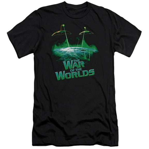 War Worlds Global Attack Adult 30/1 T-Shirt Black