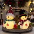 thumbnail image 3 of VOTRUDI Light Up Snowman Figure Decoration,Christmas Decor Clearance,Christmas Snowflake Gift,Christmas Indoor Decor for Room Office Tabletop,A, 3 of 3