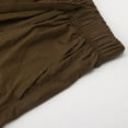 thumbnail image 6 of Men's Casual Shorts Sec Shorts Beach Wedding Men with Pockets Flashy Tie 4 8 Active Fuzzy Compression Cool for Men's Summer Fashion Thin Five Quarter Pants Solid Color Coffee L, 6 of 8