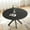 Black, variant on MAYEERTY 47"Round Modern Dining Table Fits 4-6, Farmhouse Style,Metal Frame for Kitchen/Dining Room, Black