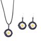thumbnail image 1 of Pan Poached Egg Earrings Accesorios para el oído Personalidad exagerada Pizza Acrílico Pendientes Collar Mujeres, 1 of 4