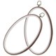 thumbnail image 1 of Crochet Embroidery Ring for Handiwork Craft 2Pcs Oval Plastic Frame, 1 of 4