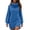 Blue, variant on Chiccall Sweaters for Women Oversized Long Turtleneck Knit Pullover Sweater Dress Black S