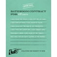 thumbnail image 2 of Longfellow Designs 20x24 White Modern Wood Framed Museum Art Print Titled - Bathroom Contract, 2 of 4