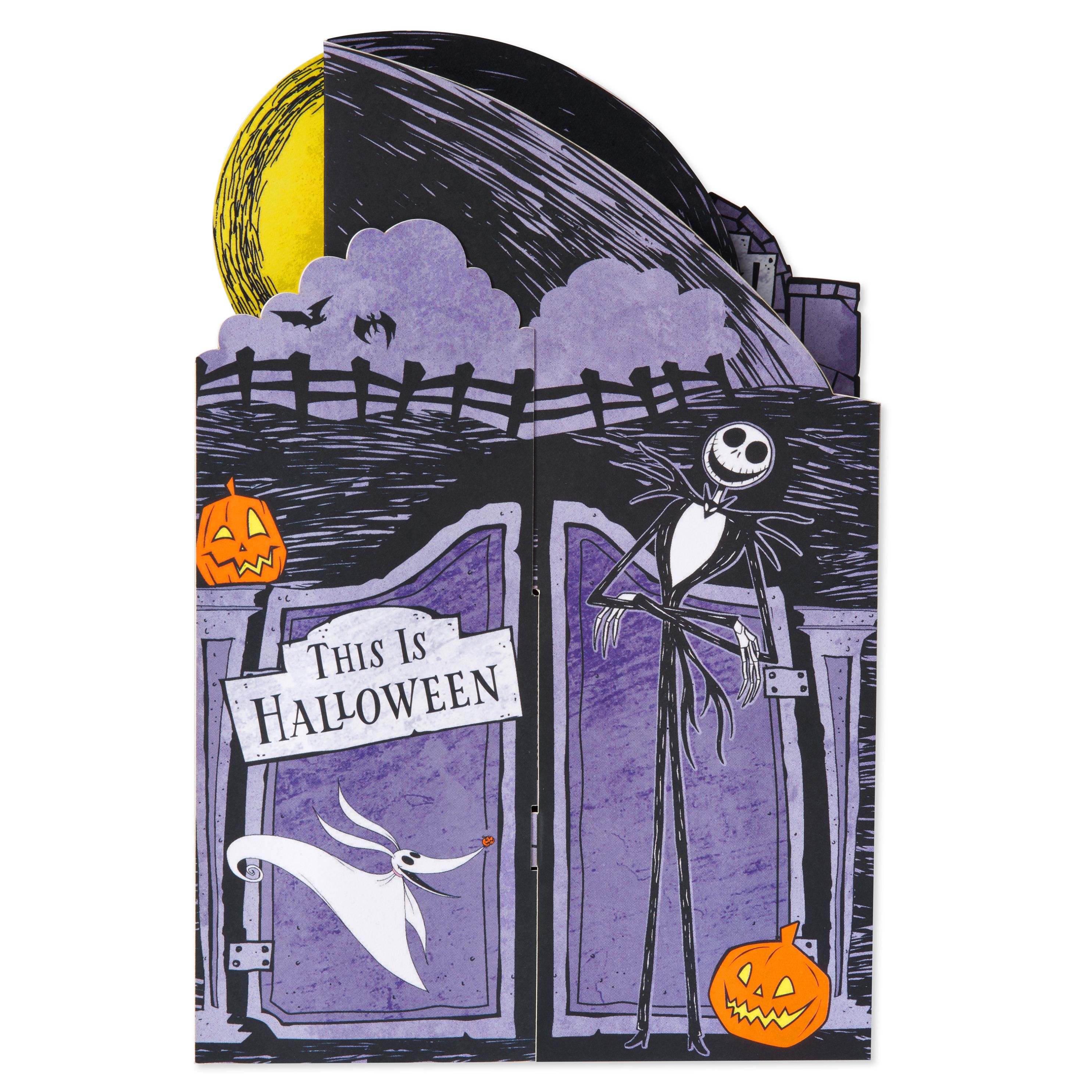 American Greetings Disney's Nightmare Before Christmas Halloween Pop Up Card (Hope It's A Scream)