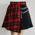 thumbnail image 5 of Gothic Sweet Women Pleated Skirt Fashion Plaid Mini High Waist Chic Skirt Kawaii Summer Casual Ladies Plaid Pleated Skirt, 5 of 10