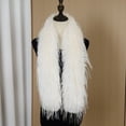 thumbnail image 6 of Jiibva Faux Turkey Feather Plush Warm Scarf Solid Color Thickened Scarf Soft Touch Scarves Wraps Long Scarf Accessories for Women, 6 of 7