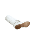 thumbnail image 4 of Women's Zipper Knee High Riding Boots Casual Flat Low Heel Winter Boots Shoes ( White, 6.5), 4 of 5