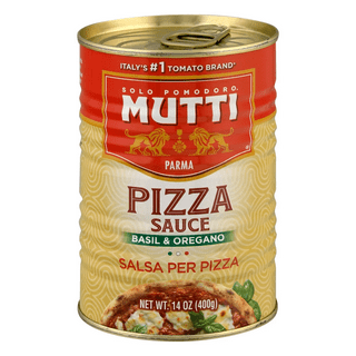 Mutti Pizza Sauce with Basil & Oregano, 14 oz. | 1 Pack | Italy's #1 Brand  of Tomatoes | Fresh Taste for Cooking | Canned Sauce | Vegan Friendly 