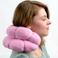 thumbnail image 3 of Remedy Amazing Travel Lumbar Headrest Neck Pillow Pink, 3 of 4