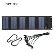 Foldable Solar Panel, Waterproof Lightweight Monocrystalline Silicon Outdoor Charger for Stable Performance