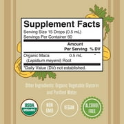 MaryRuth Organics Maca Root Liquid Drops USDA Organic Vegan Gluten Free Alcohol Free, Adults 18+, 1 fl oz