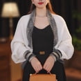 thumbnail image 3 of Versatile Rainbow Knit Cardigan Sweater Shawl, 3 of 7