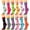 Flamingo, variant on 12 Pairs Women's Crew Socks Fancy Novelty Designed Size 9-11 Multicolor Assorted