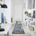 thumbnail image 4 of Yayeee Runner Rug for Bedroom 2'x6' Machine Washable Hallway Non Slip Mat, Sea Plants Pattern, 4 of 8