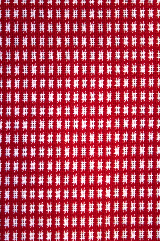 Lintex Linens Homespun Red 100% Cotton Tablecloth 70" Round