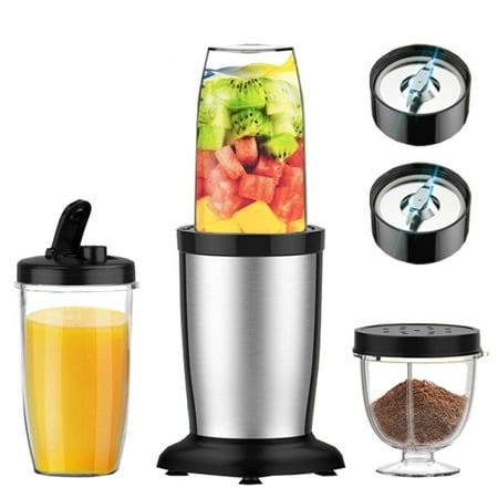 TENKER 900W Smoothie Blender, Small Blender for Shakes and Smoothies, 11-Piece Personal Blender and Grinder Combo for Kitchen, Smoothies Maker with 3 BPA-Free Portable Blender Cup, BPA Free(Black)