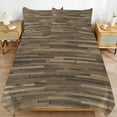 thumbnail image 3 of Wood Wall Duvet Cover Set Themed Multicolor Polyester Bedding Set for Bedroom Decoration, 3 of 6