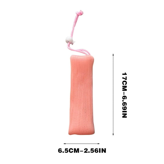 OAVQHLG3B Exfoliating Mesh Soap Pouch Mesh Soap Saver Bag Bubble Foam Net for Body Facial Cleaning Tool