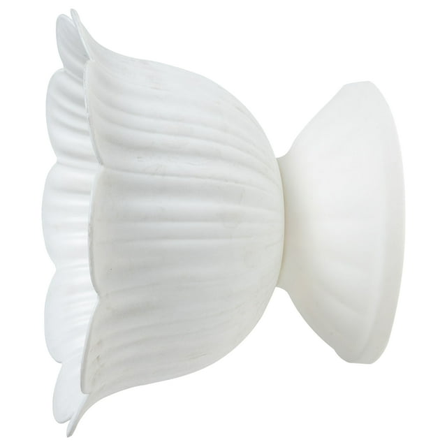 TEHAUX Flower Pot Outdoor Flower Urn White PP Home Use 1Set