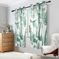 thumbnail image 2 of Yayeee Window Curtains Set of 2 for Living Room Light Filtering 63"x42", Green Fruits and Vegetables Pattern, 2 of 7