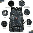 thumbnail image 2 of Camo Backpack for Adults, 40L Large Capacity Back Pack for Work Travel Hiking Outdoor, Navy - BP8023, 2 of 8