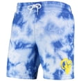 thumbnail image 2 of Men's New Era Royal Los Angeles Rams Tie-Dye Shorts, 2 of 3