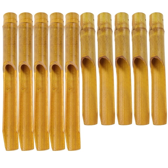 BESTONZON 10Pcs Hollow Bamboo Wind Chime Tubes for DIY Wind Bell Accessories and Crafts