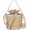 Khaki Mini, variant on Women Mini Hollow Out Straw Woven Cross-body Bag Top-handle Bag Drawstring Bucket Bag