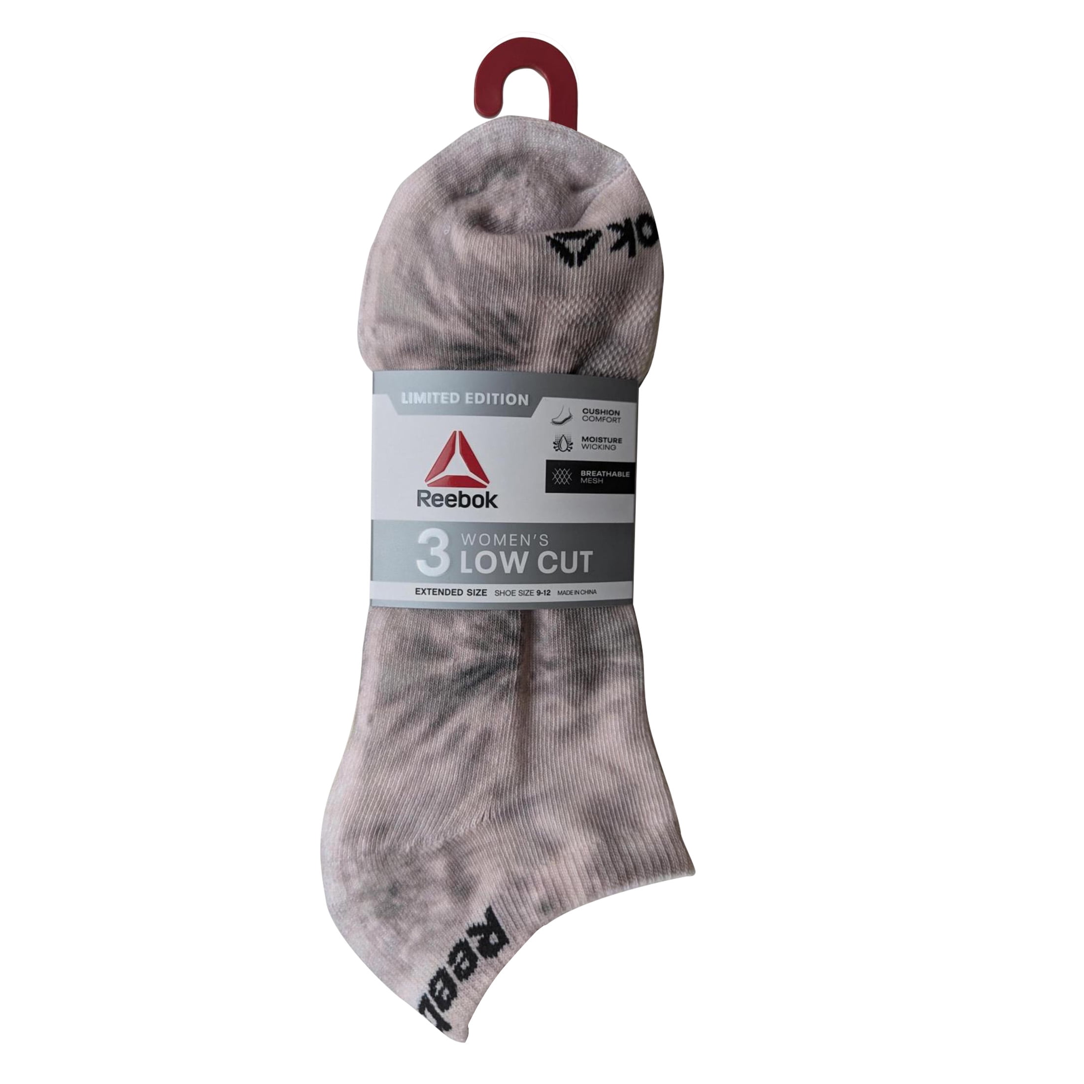 Reebok Women's Limited Edition Cushion Low Cut Socks, 3-Pack