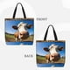 thumbnail image 2 of Balery Blue Sky Meadow Cute Cow Bolsa de Mano para Mujeres con Cremallera, Bolsa de Gimnasio con Compartimentos, Bolsa para Laptop, Bolsa para Trabajo, 2 of 7