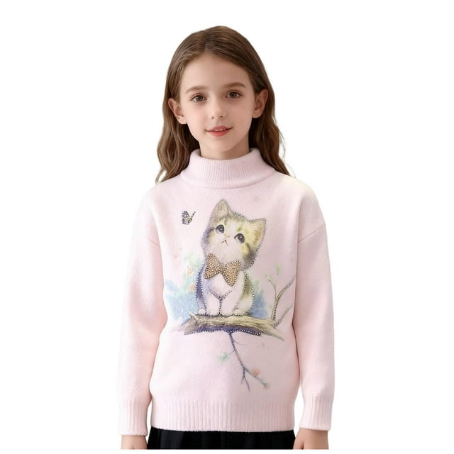 Chandail pour Enfants Chandail Col Rond pour Enfants Tricot pour Enfants