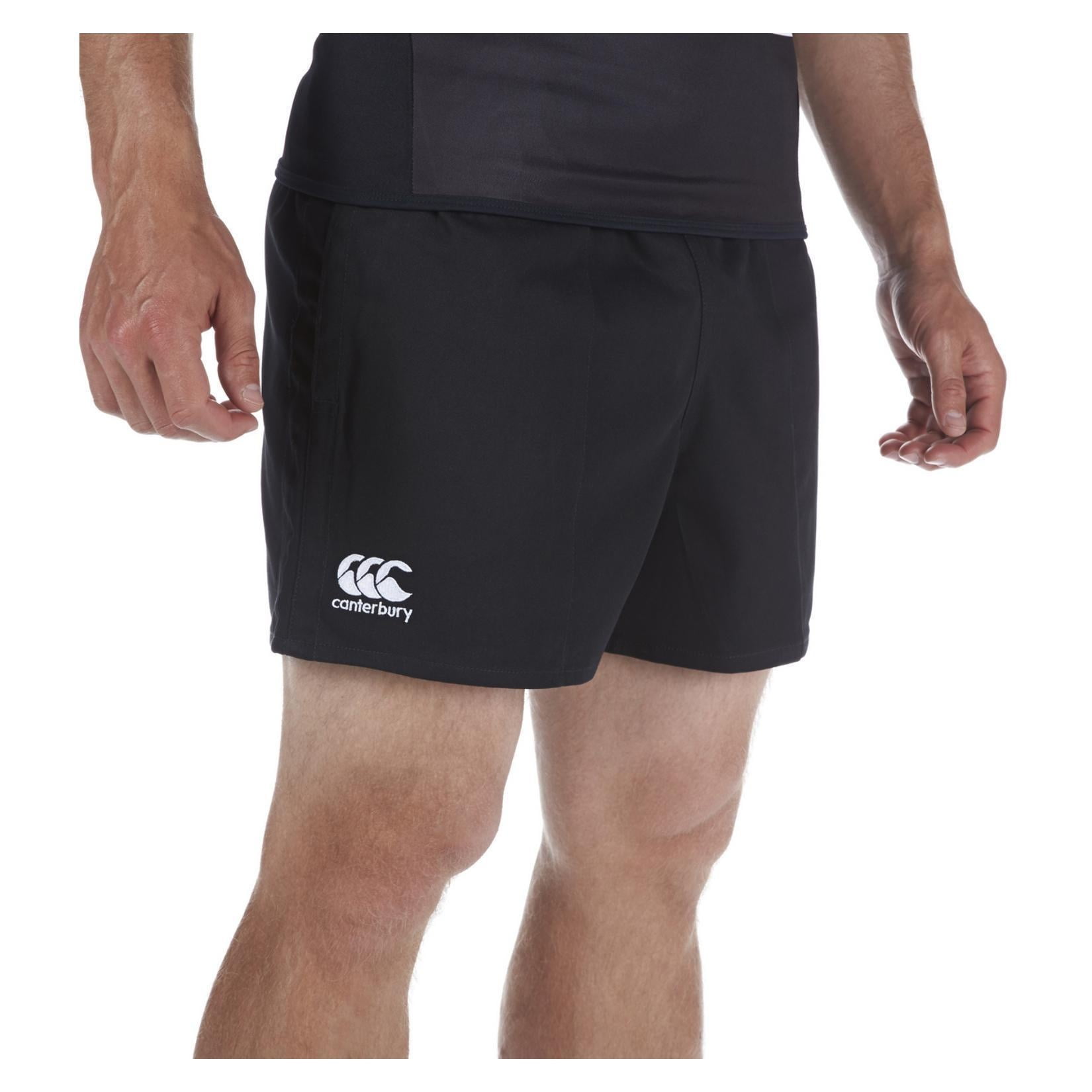 Canterbury Mens Team Shorts Football Sports Gym Running Rugby Thermal Black New 