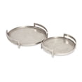 thumbnail image 2 of IMAX Corporation Odella 2 Piece Tray Set in Silver, 2 of 2