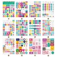 thumbnail image 1 of Graflsoa Creative Weekly Planner Stickers, Decorative Art Paper Notes, 12 Sheets for Organizing, 220x165mm, Lightweight Design, 1 of 6