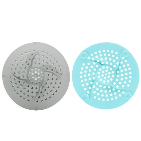 

2Pcs Bathroom Floor Drain Mat Silicone Floor Drain Cover Kitchen Drain Stopper