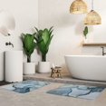 thumbnail image 3 of Anjee Washable Bathroom Rugs, Diatomaceous Bath Rugs, Non Slip Absorbent Bath Mat, 17.5x30 inch, Blue, 3 of 9