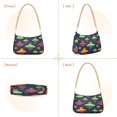 thumbnail image 7 of FORMRS Womens Shoulder Bag with Chain Strap Clutch Purse Cute Tote Handbag, Colorful Space Cat, 7 of 7