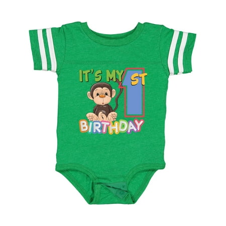 

Inktastic Monkey First Birthday Gift Baby Boy or Baby Girl Bodysuit