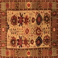 thumbnail image 1 of Ahgly Company Indoor Square Oriental Orange Industrial Area Rugs, 3' Square, 1 of 4