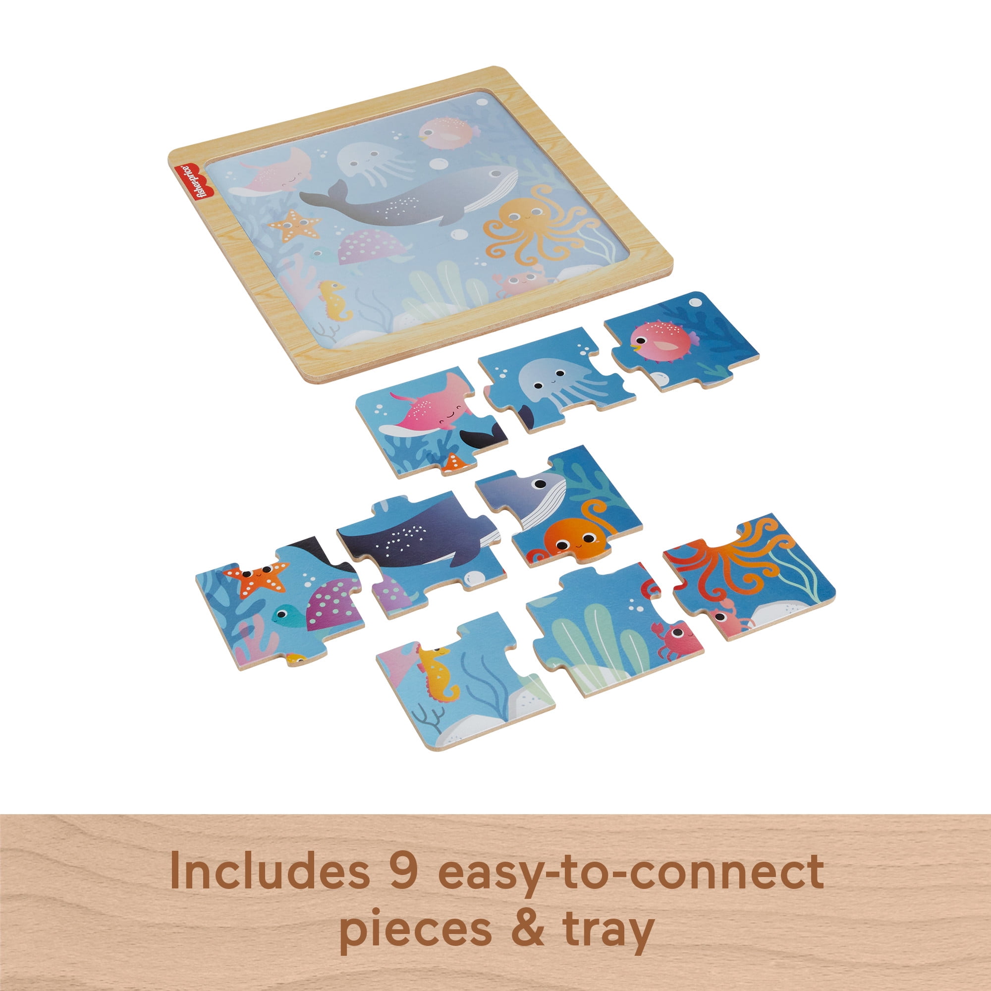 Fisher-Price Collection Casse têtes en bois, enfants préscolaires
