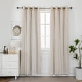 thumbnail image 2 of Cortinas INLINAS Beige Blackout con revestimiento transparente de 132 x 213 cm, 2 unidades, 2 of 9