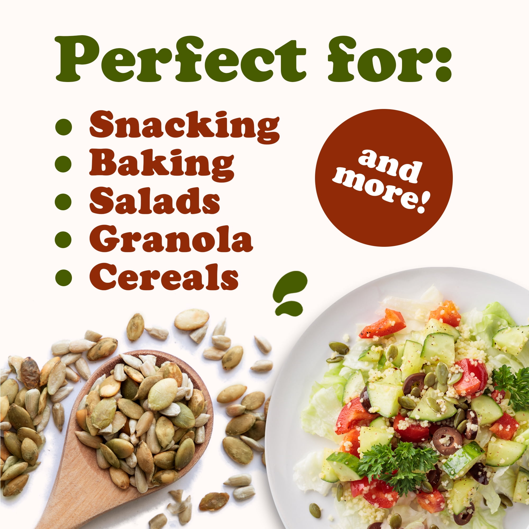 Dry Roasted Sunflower and Pumpkin Seed Mix, 4 Pounds – Healthy, Natural Snack, Rich in Protein, Perfect for Snacking, Baking and Salads, Vegan, Kosher, Bulk – by Food to Live